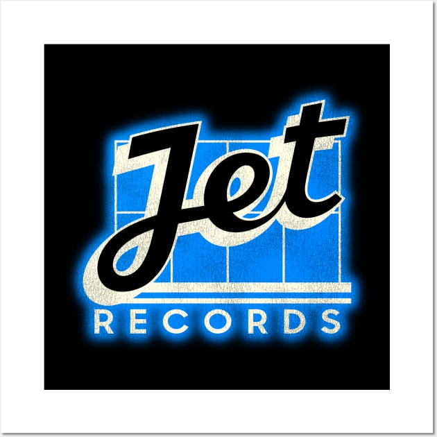 JET RECORDS // 70s/80s Defunct Music Label Wall Art by darklordpug